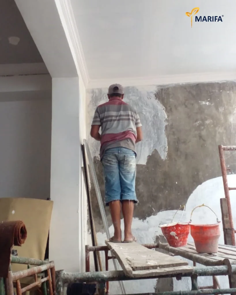 01update Proyek Terbaru Dari Marifa Property Proses Pengerjaan Plafon Rumah 1 Lantai Di Surabaya