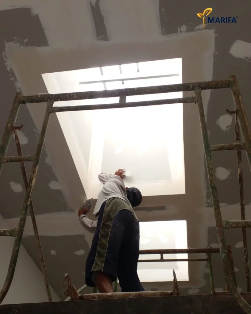 05update Proyek Terbaru Dari Marifa Property Proses Pengerjaan Plafon Rumah 1 Lantai Di Surabaya