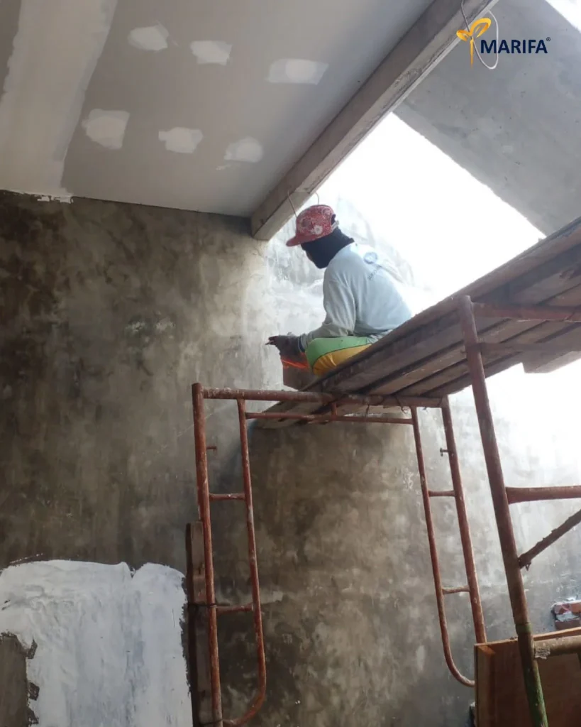 06update Proyek Terbaru Dari Marifa Property Proses Pengerjaan Plafon Rumah 1 Lantai Di Surabaya