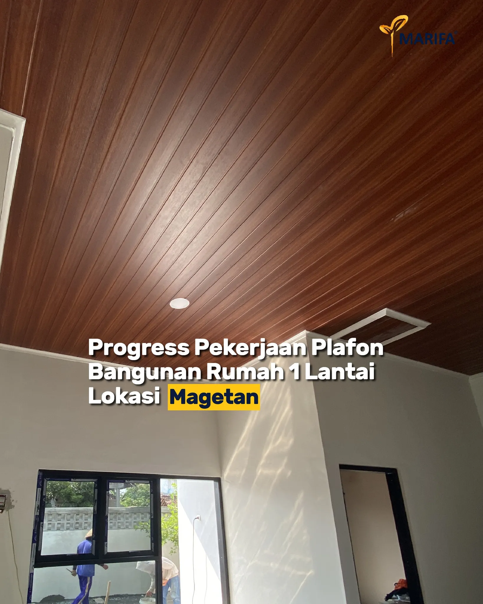2 Update Proyek Marifa Property Rumah 1 Lantai Di Magetan Yang Sedang Masuk Tahap Pengerjaan Atap