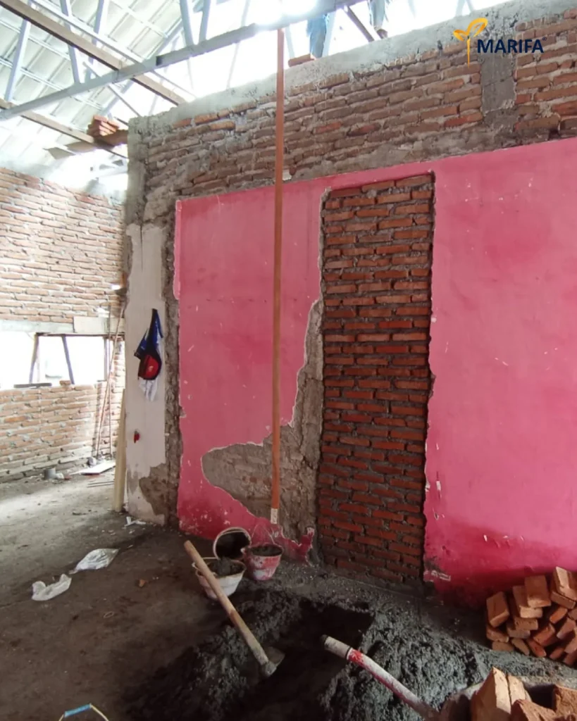 3 Proyek Terbaru Rumah 1 Lantai Di Madiun Tahap Pengerjaan Dinding