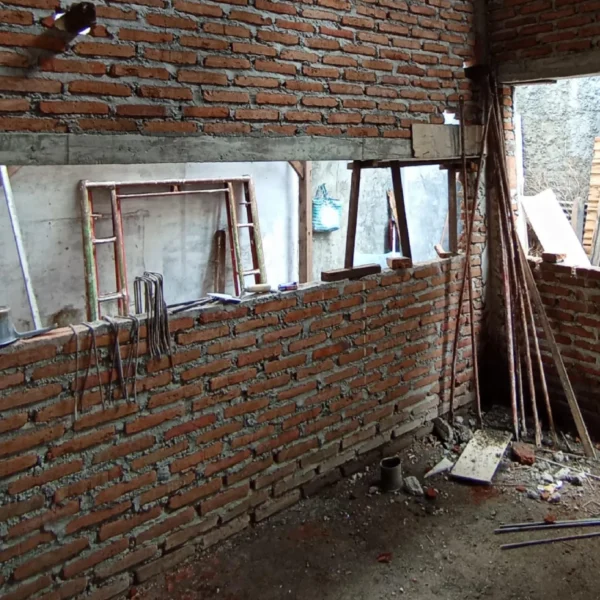 4 Proyek Terbaru Rumah 1 Lantai Di Madiun Tahap Pengerjaan Dinding