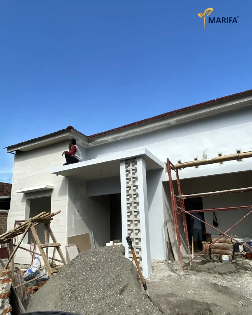 4 Update Proyek Marifa Property Rumah 1 Lantai Di Magetan Yang Sedang Masuk Tahap Pengerjaan Atap