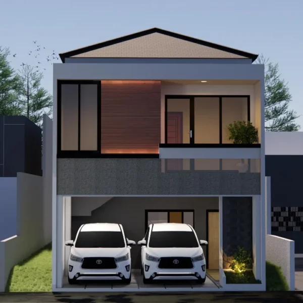 45 Rumah Tinggal Keluarga Besar 2 Lantai Yang Dibangun Di Kota Bekasi