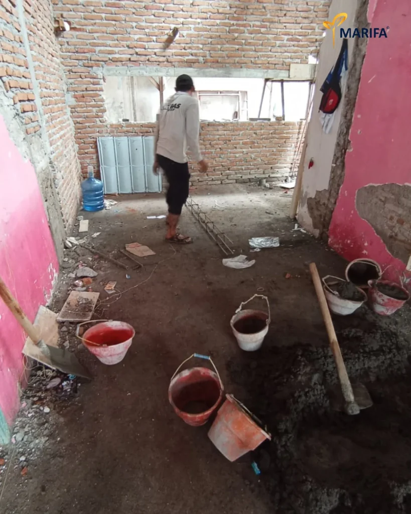 6 Proyek Terbaru Rumah 1 Lantai Di Madiun Tahap Pengerjaan Dinding