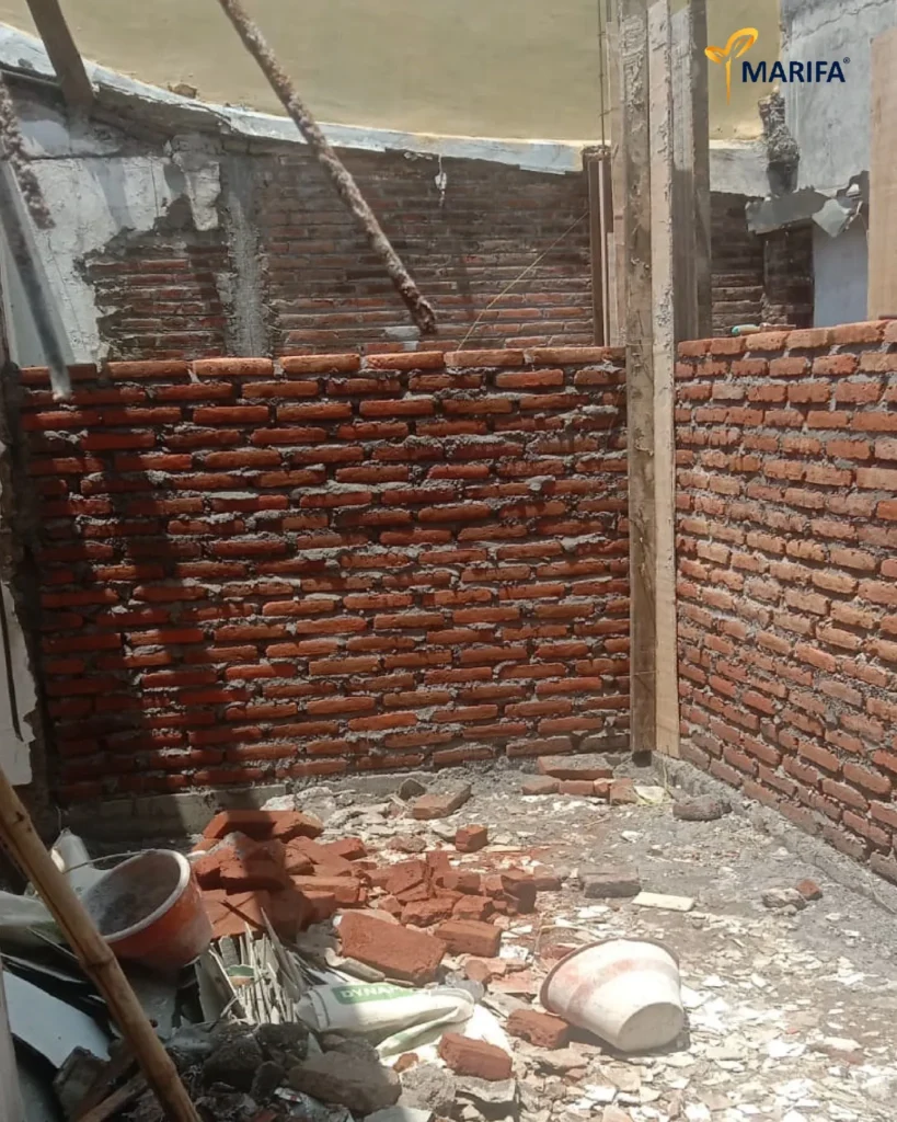 7 Proyek Terbaru Rumah 1 Lantai Di Madiun Tahap Pengerjaan Dinding