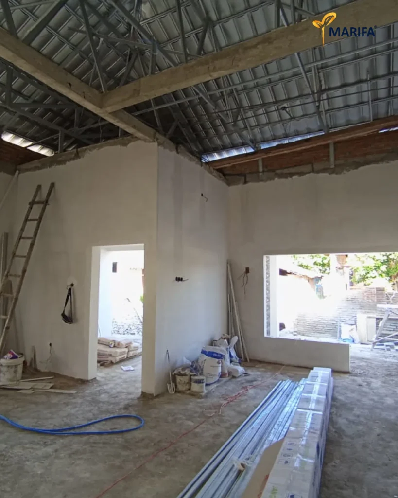 7 Update Proyek Marifa Property Rumah 1 Lantai Di Magetan Yang Sedang Masuk Tahap Pengerjaan Atap
