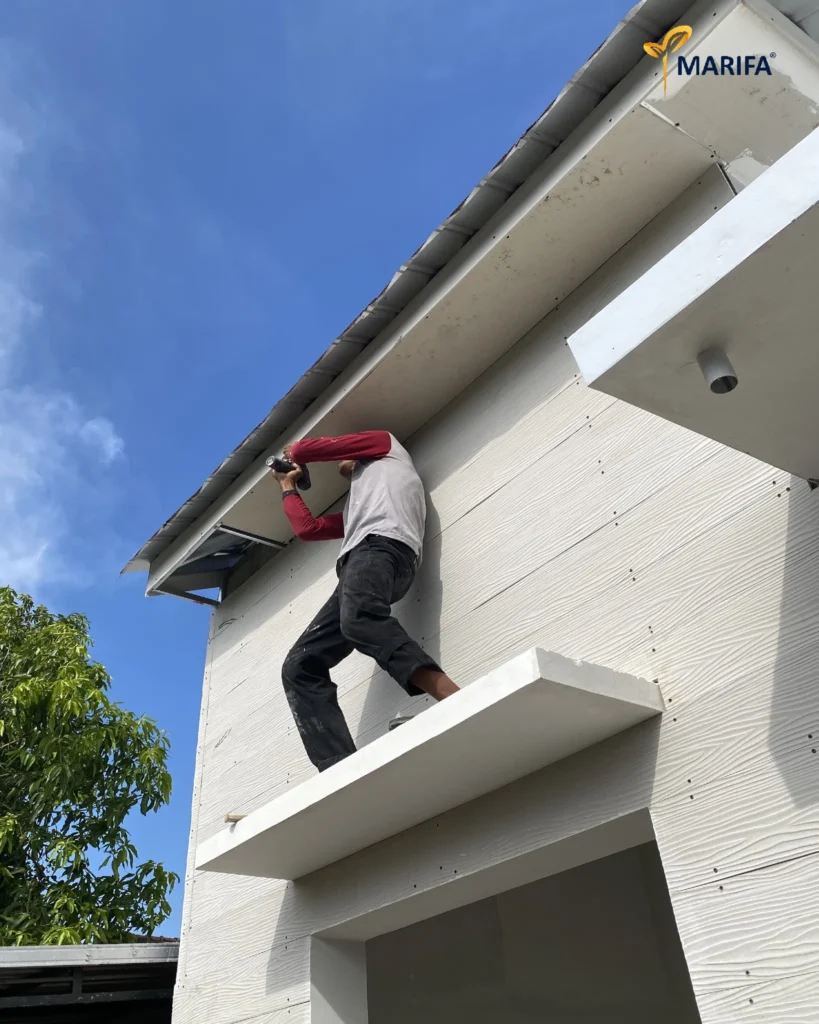 9 Update Proyek Marifa Property Rumah 1 Lantai Di Magetan Yang Sedang Masuk Tahap Pengerjaan Atap