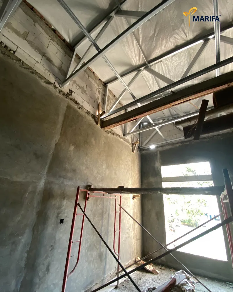 Update Progres Rumah 2 Lantai Di Tangerang Pengerjaan Atap Baja Ringan Untuk Hunian Kokoh & Nyaman! 2